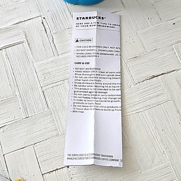 Starbucks Tumbler Puffy Gradient Ombre Orange Pink Blue 24 Oz. Cold Cup (NWT) - Picture 4 of 6